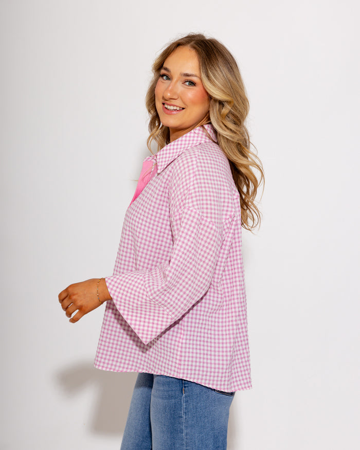 The Tailored Gingham Top