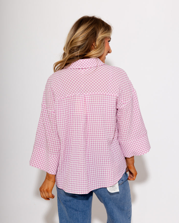 The Tailored Gingham Top