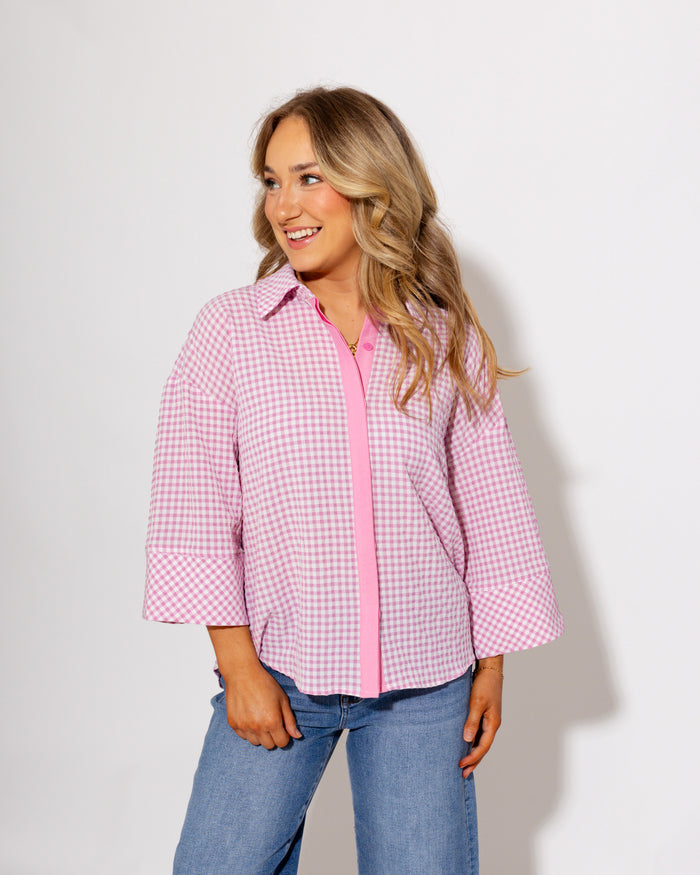 The Tailored Gingham Top