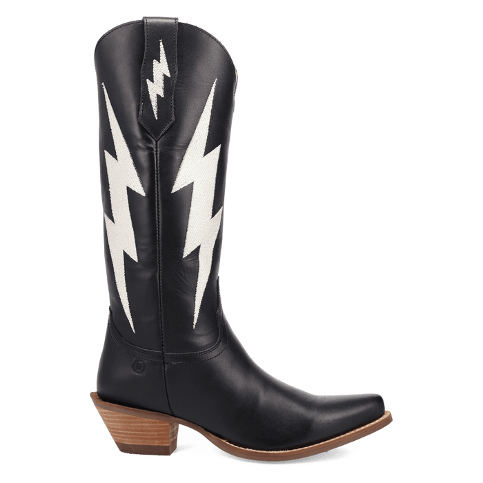 PRODUCT SHOT THUNDERBOLT LEATHER BOOT AT 90 DEGREE INSIDE ANGLE