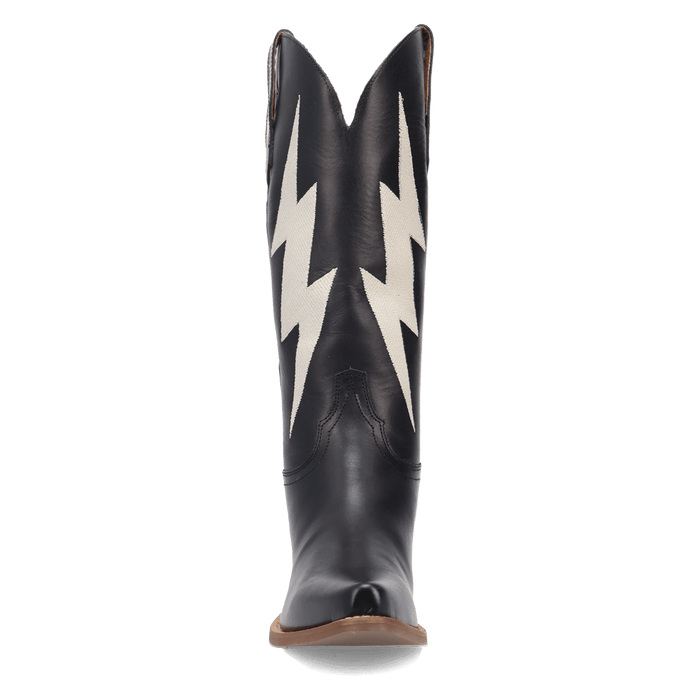PRODUCT SHOT THUNDERBOLT LEATHER BOOT AT FRONT ANGLE