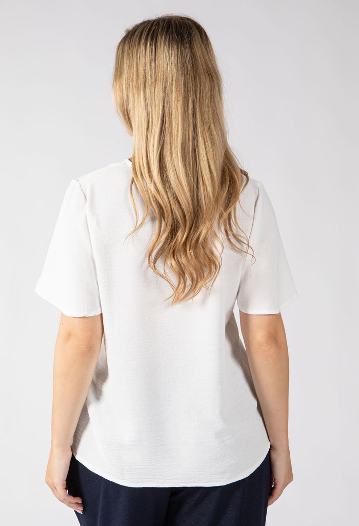 Tisha Lace Trim Blouse