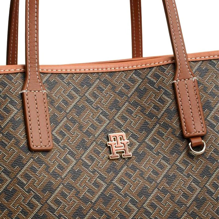 Tommy Hilfiger Monoplay Removable Laptop Pouch - Handbag - Brown - TB31 - Runner