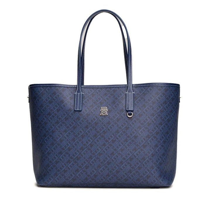 Tommy Hilfiger Monoplay Removable Laptop Pouch - Handbag - Navy - TB75 - Runner