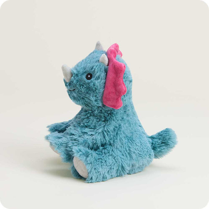 microwavable Triceratops stuffed animal junior size warmies plush