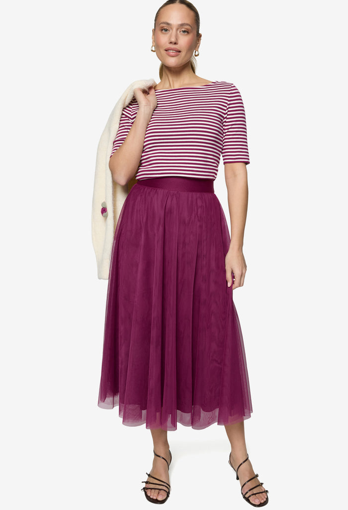 Tulle Midi Skirt