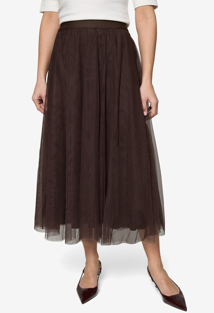 Tulle Midi Skirt