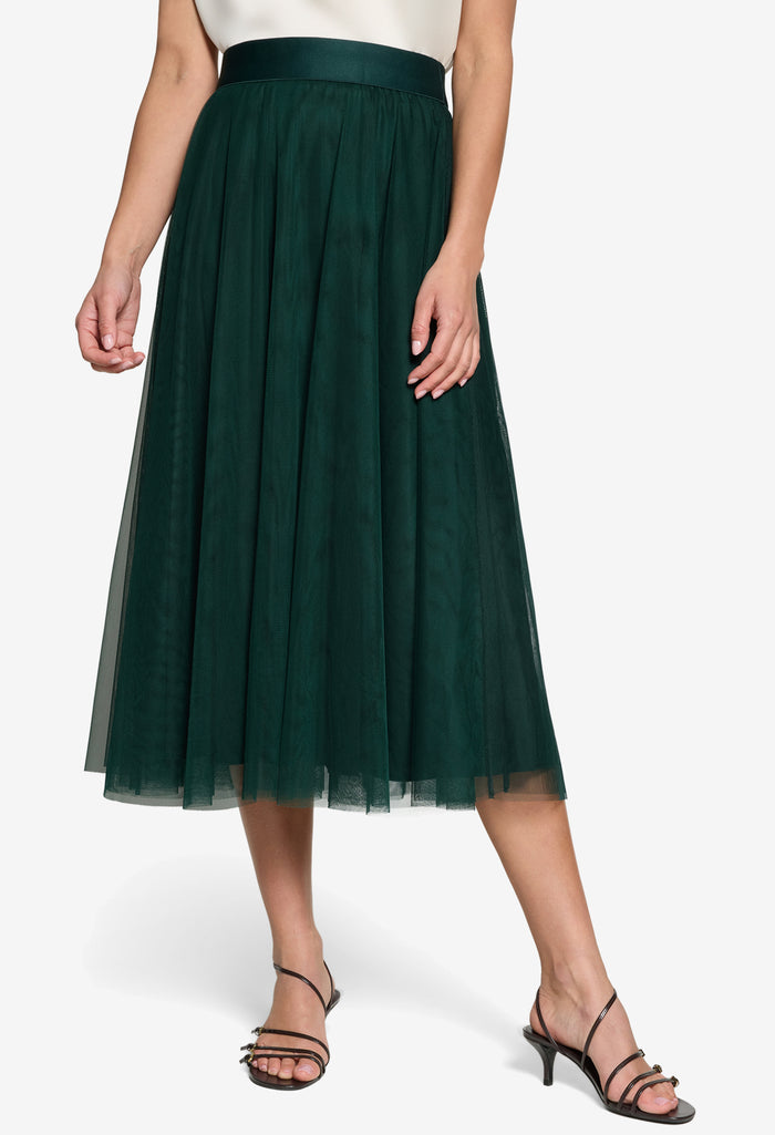 Tulle Midi Skirt