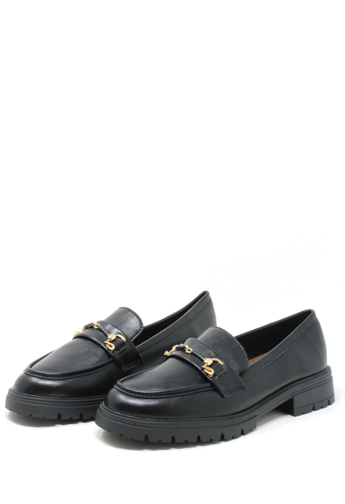 Twisted Look Buckle Loafer
