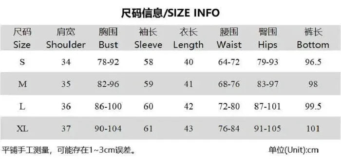 L / size chart