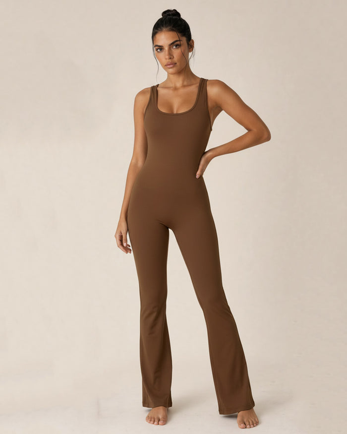 Umbra Gather Flared Jumpsuit