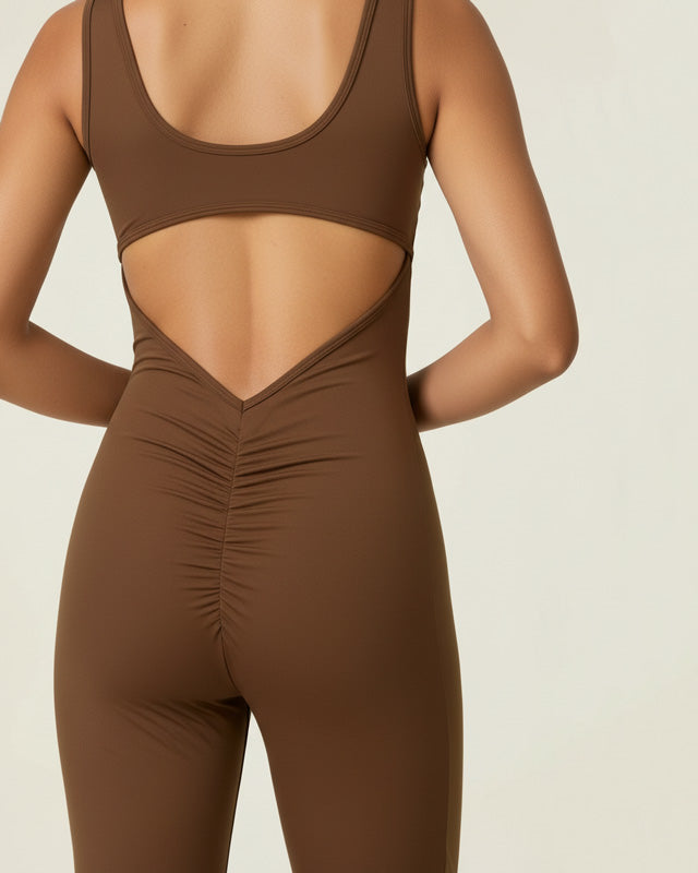 Umbra Gather Flared Jumpsuit