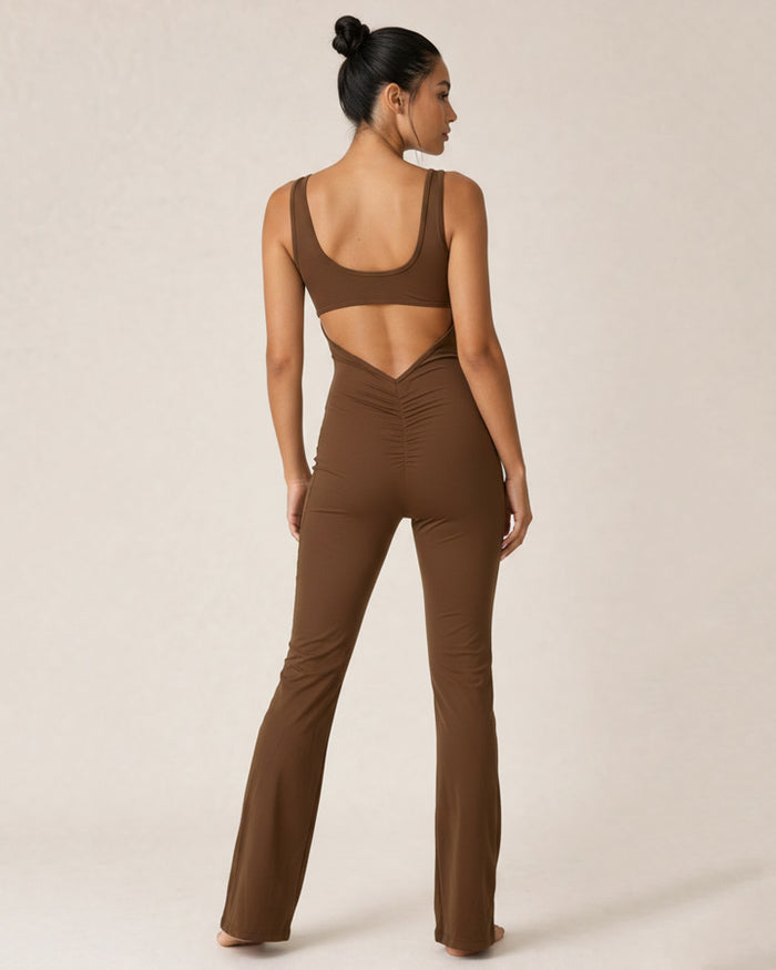 Umbra Gather Flared Jumpsuit