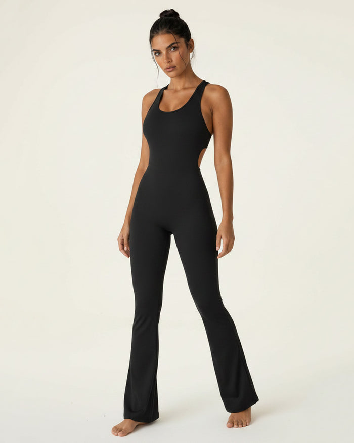 Umbra Gather Flared Jumpsuit