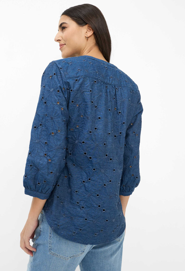 Velia Cotton Embroidered Blouse