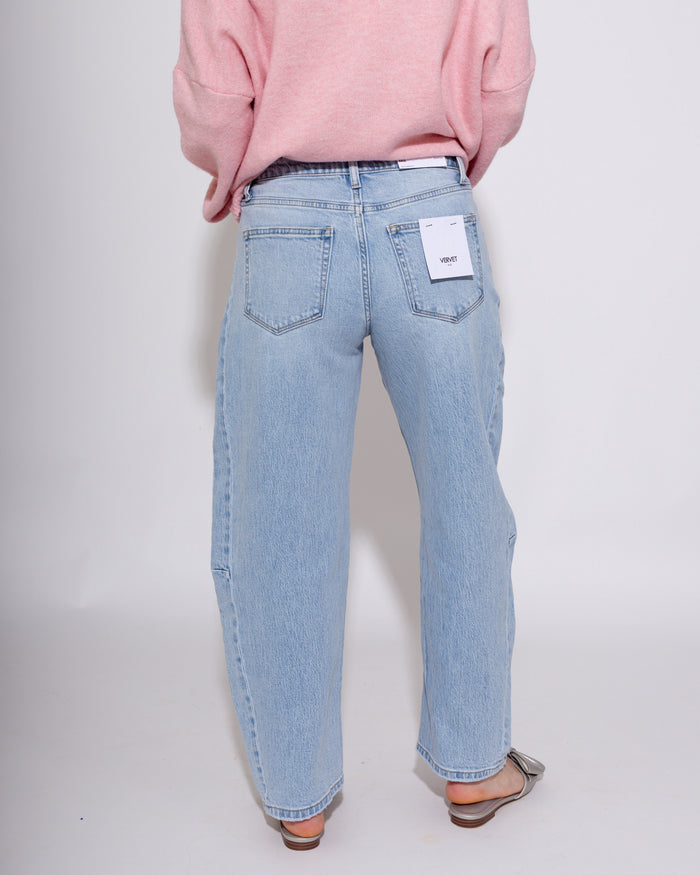 Vervet | High Rise Crop Barrel Jeans