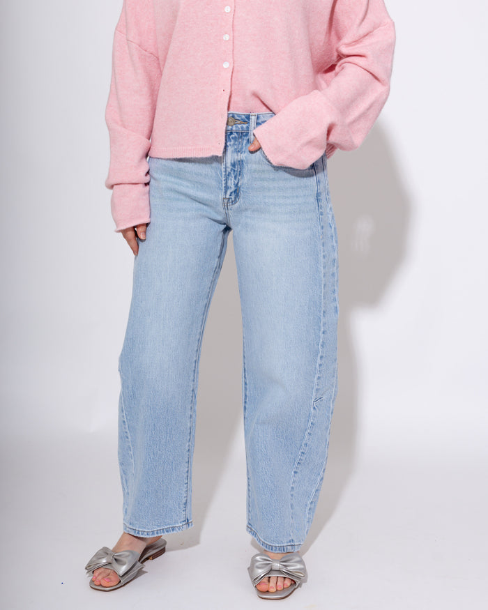 Vervet | High Rise Crop Barrel Jeans
