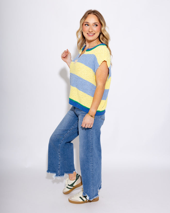 Vibrant Stripe Knit Top