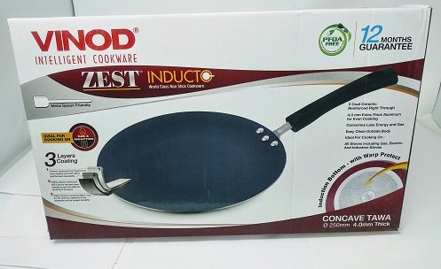 Vinod Non Stick Cookware 250 mm Tawa Flat