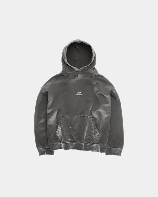 Vintage Oversized Hoodie, Men - Stone Black