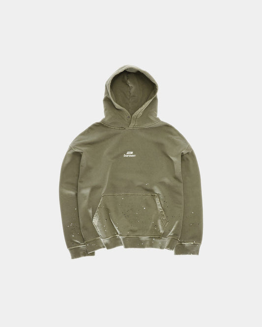 Vintage Oversized Hoodie, Men - Stone Green