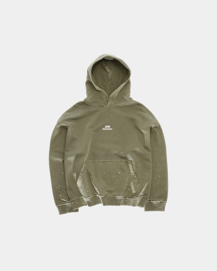 Vintage Oversized Hoodie, Men - Stone Green