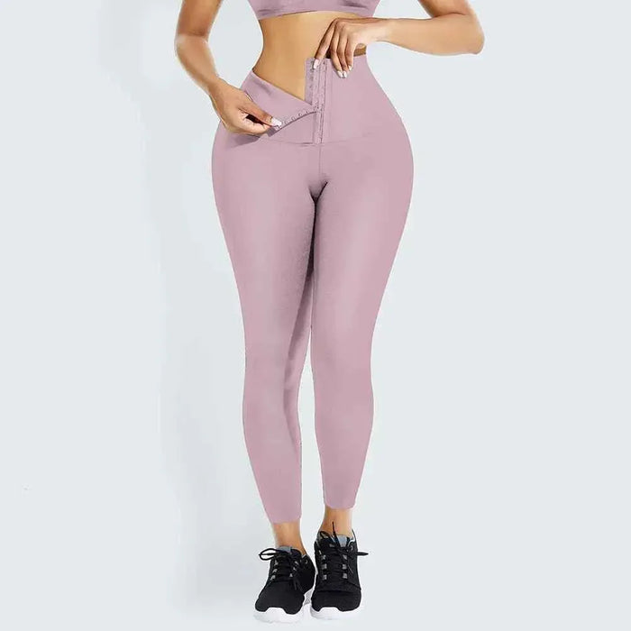 WaistDear Women's High Waist Trainer Leggings - Slimming Corset Shapewear - Allen-Fitness