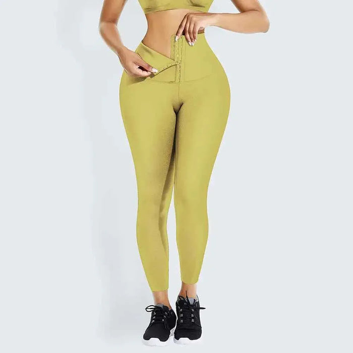 WaistDear Women's High Waist Trainer Leggings - Slimming Corset Shapewear - Allen-Fitness