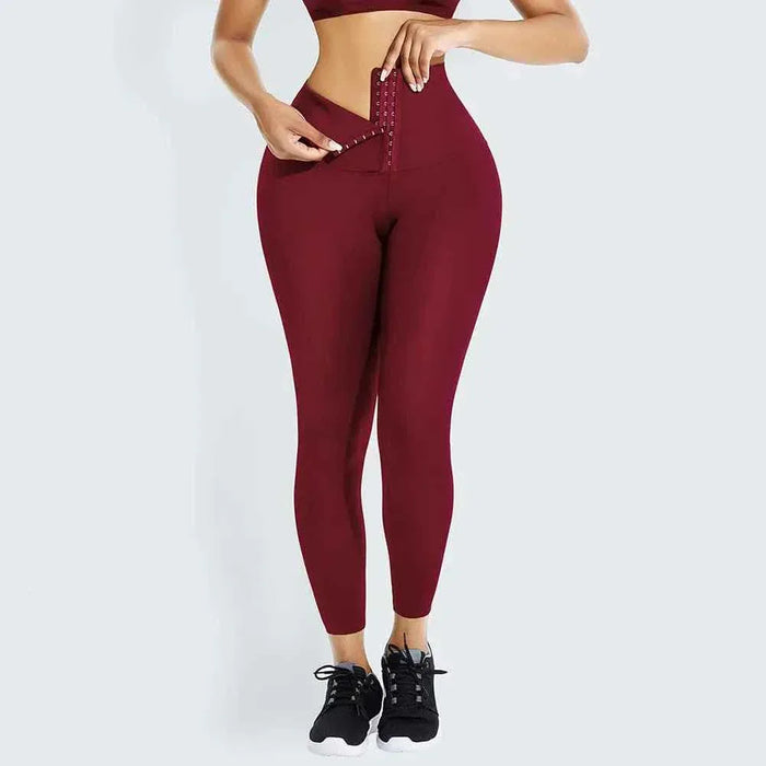 WaistDear Women's High Waist Trainer Leggings - Slimming Corset Shapewear - Allen-Fitness