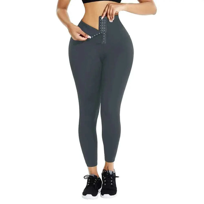 WaistDear Women's High Waist Trainer Leggings - Slimming Corset Shapewear - Allen-Fitness