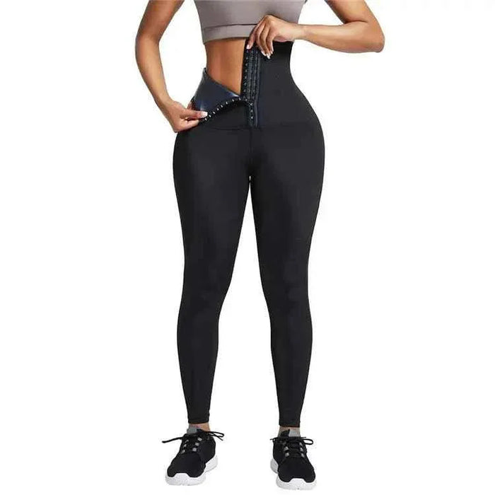 WaistDear Women's High Waist Trainer Leggings - Slimming Corset Shapewear - Allen-Fitness