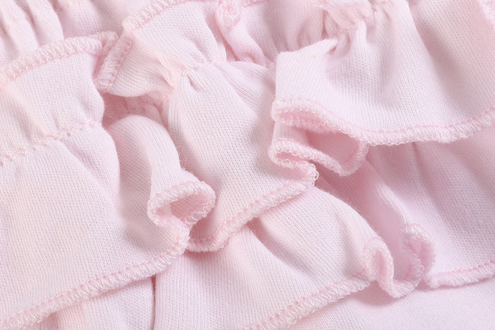 White and Pink Bloomers Knit 2pc Set - Lil Cactus