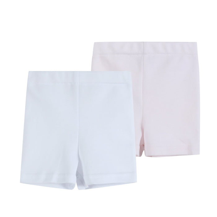 White and Pink Girls Dress Undershorts - Lil Cactus
