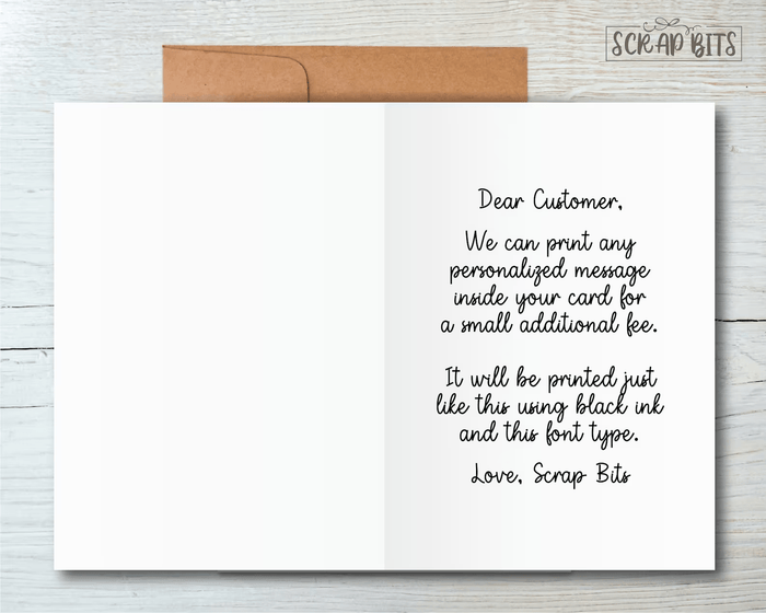 Personalized First Holy Communion Card, Watercolor Floral Girl Portrait Card - Scrap Bits