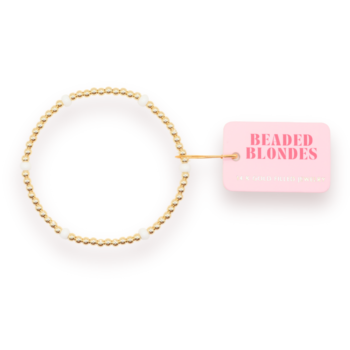 White Poppi Bracelet