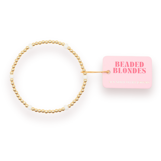 White Poppi Bracelet