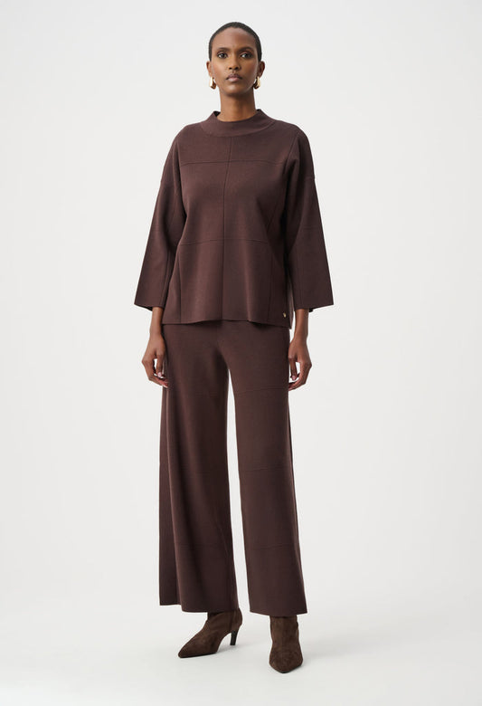 Wide Leg Knit Trousers