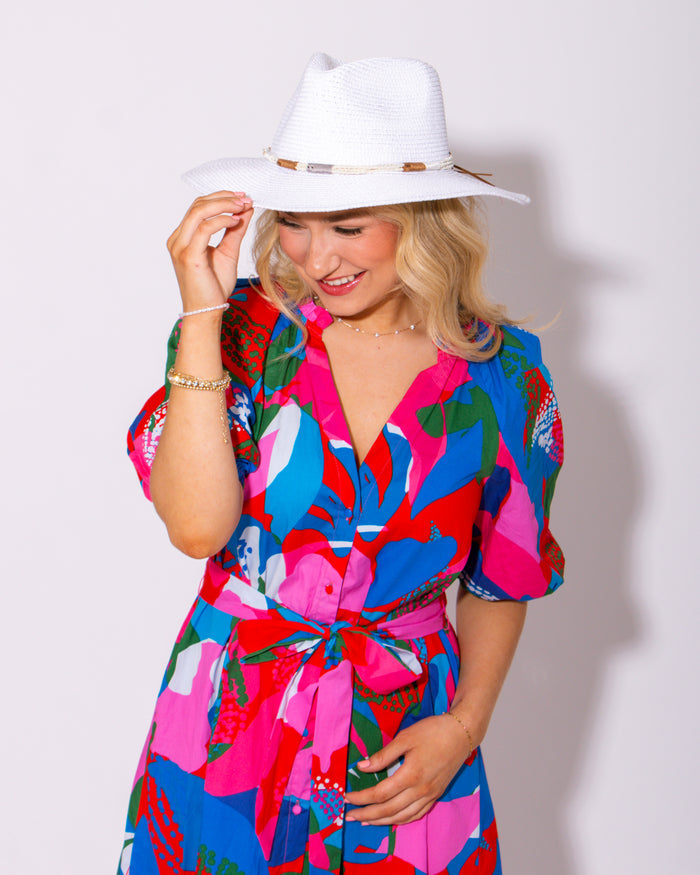 Wildflower Button Down Midi Dress