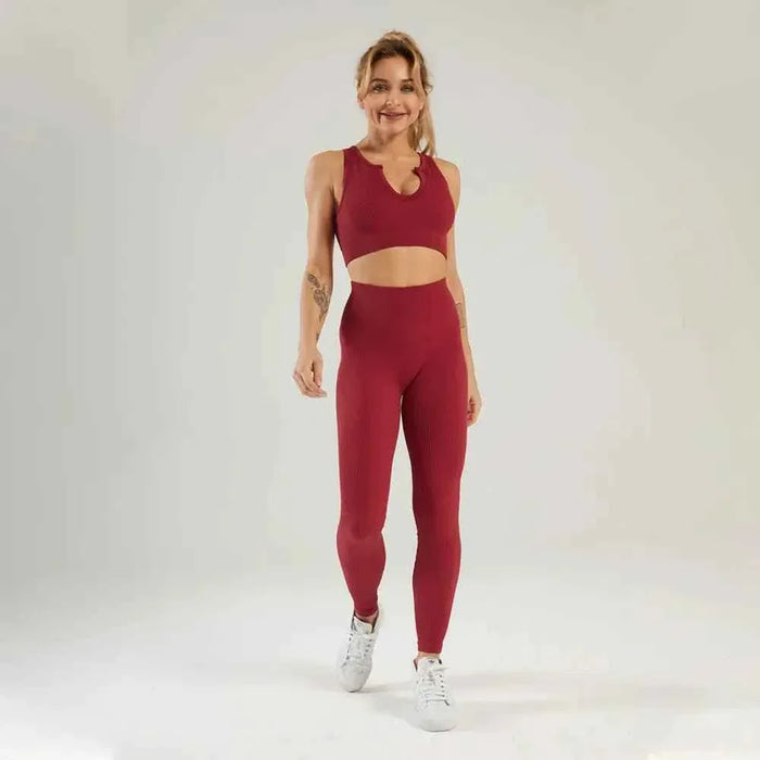 Women workout pant & yoga clothing, and home wear clothes. Activewear seamless yoga gym fitness set