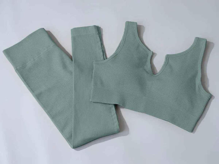 Women workout pant & yoga clothing, and home wear clothes. Activewear seamless yoga gym fitness set