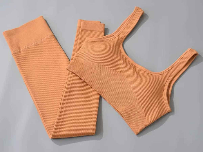 Women workout pant & yoga clothing, and home wear clothes. Activewear seamless yoga gym fitness set