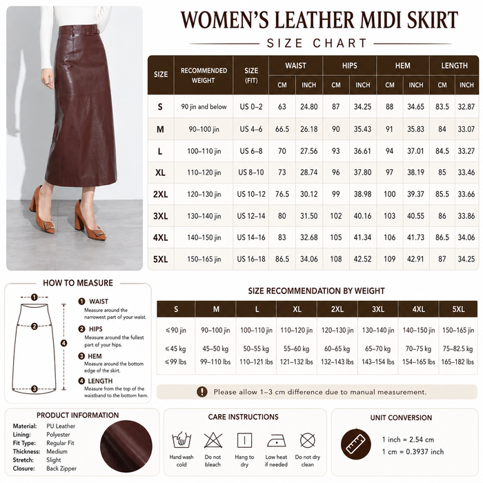 Women's 100% Genuine Sheepskin Leather Skirt – Korean Style Long Slim Fit Hip Skirt with Back Slit, High Waist & Elegant Body-Hugging Design