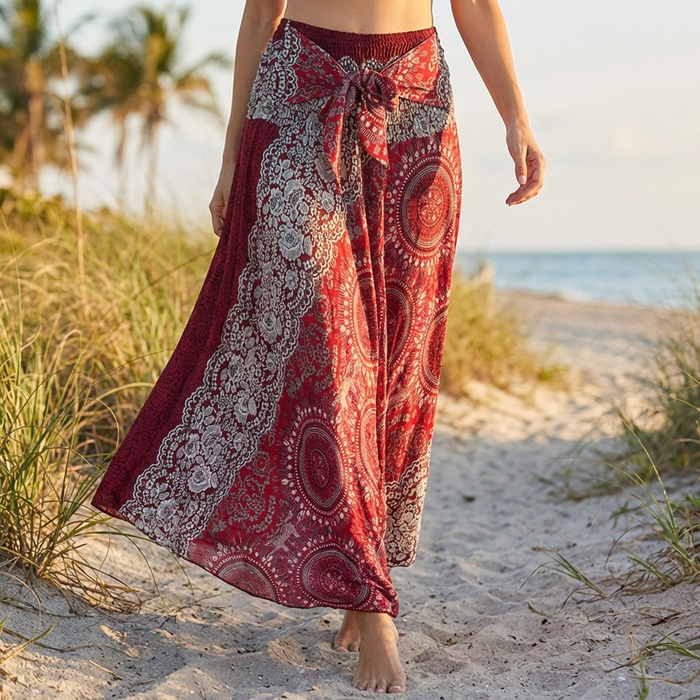 Two-Way Skirt Compass Burgundy S00101 / One Size Fits All