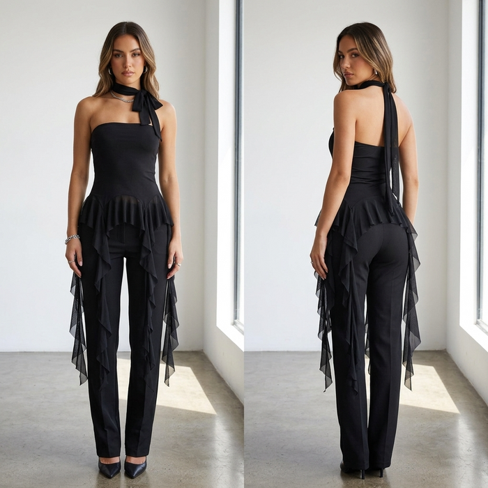 Women's Fairy Tassel Strapless Tube Top – Slim Fit