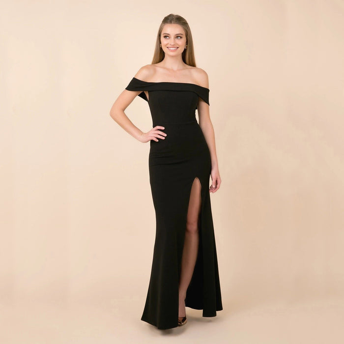Women's Fashion Elegant Boat-neck Evening Dress