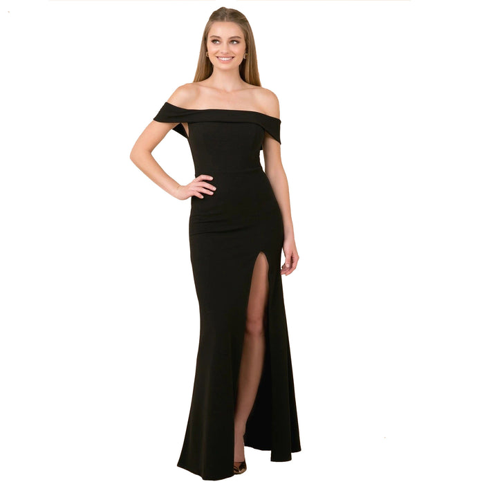 Women's Fashion Elegant Boat-neck Evening Dress