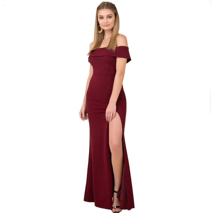 Women's Fashion Elegant Boat-neck Evening Dress