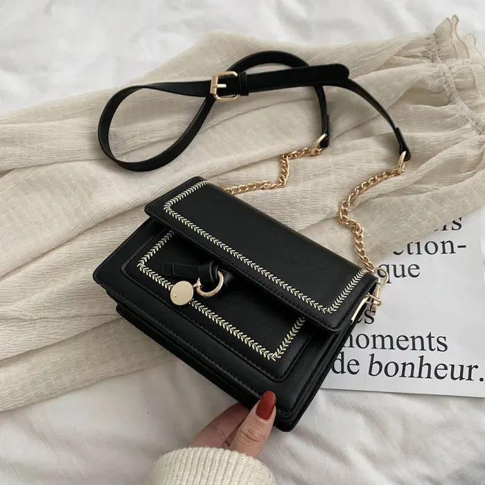 Women's Fashionable Crossbody Bag - Trendy Square Style