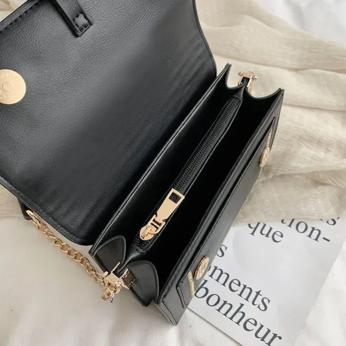 Women's Fashionable Crossbody Bag - Trendy Square Style