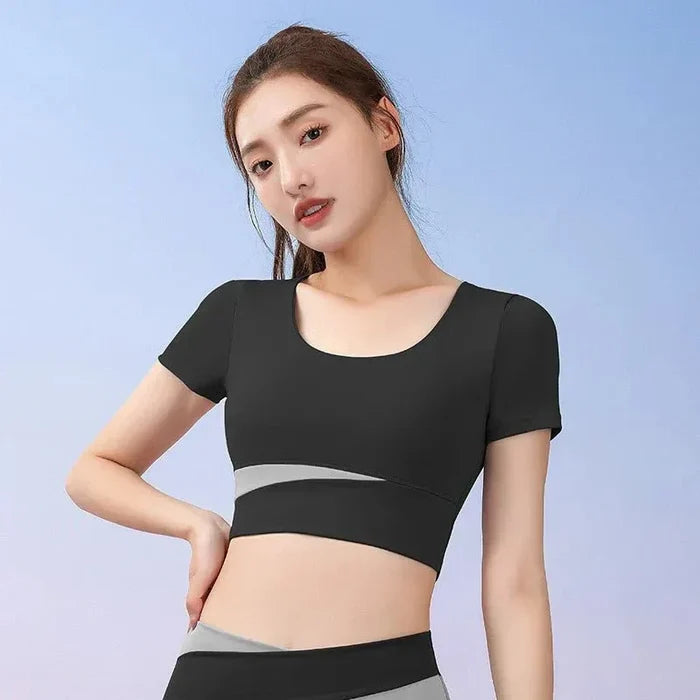 S / Black Short Top